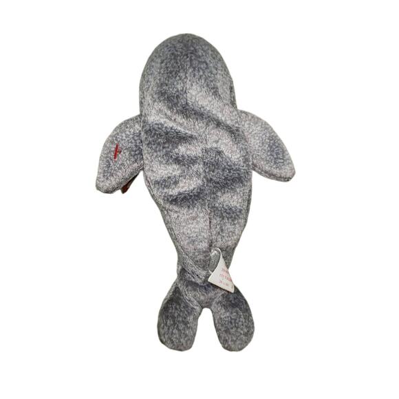 TY Beanie Babies Slippery The Brave Gray Seal Plush Stuffed Animal - Picture 3 of 6